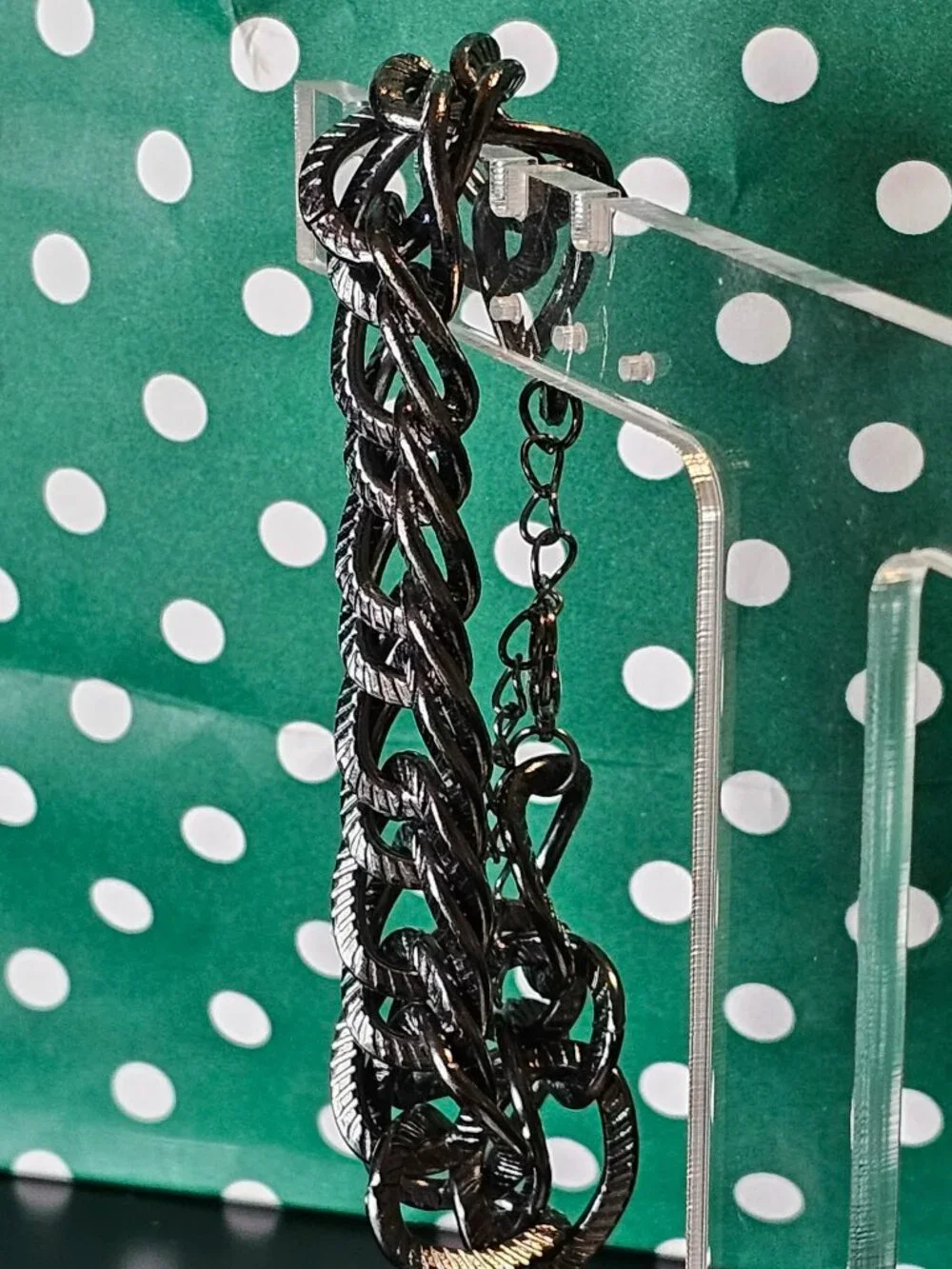 Gunmetal Black Chain Link Bracelet